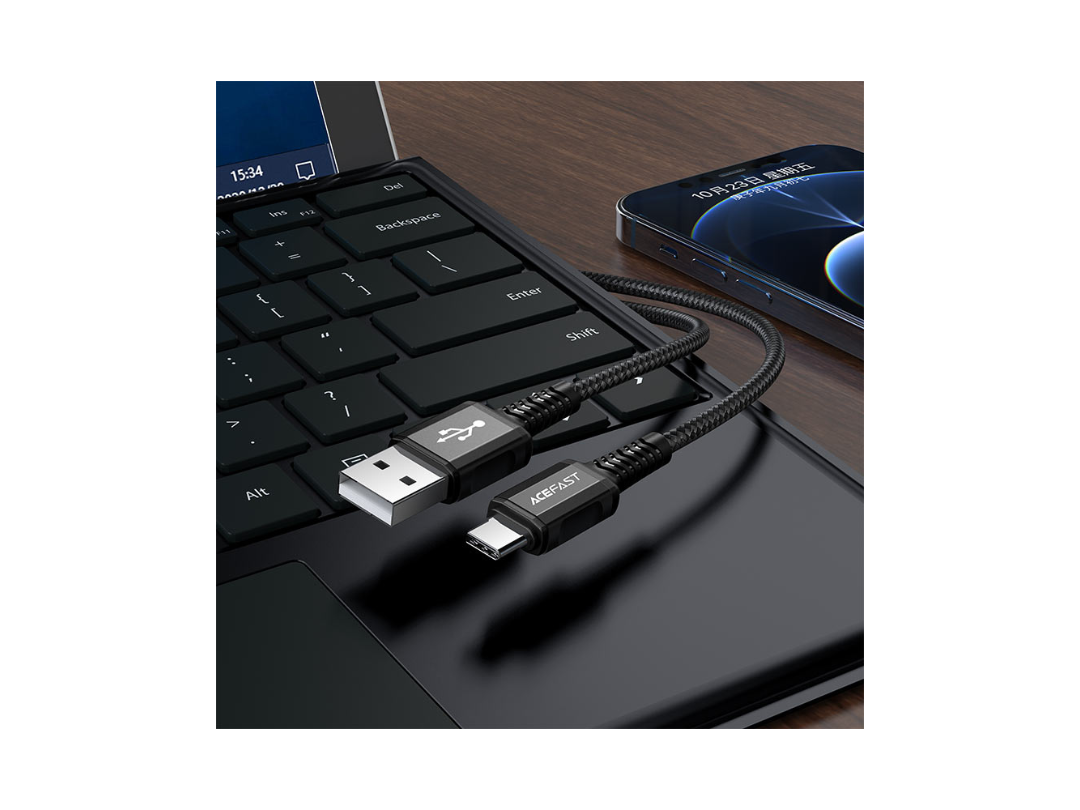 ACEFAST C1-04 USB-A to USB-C Charging Cable - Fast & Durable, 1.2m ACEFAST C1-04 USB-A to USB-C Charging Cable - Fast & Durable, 1.2m